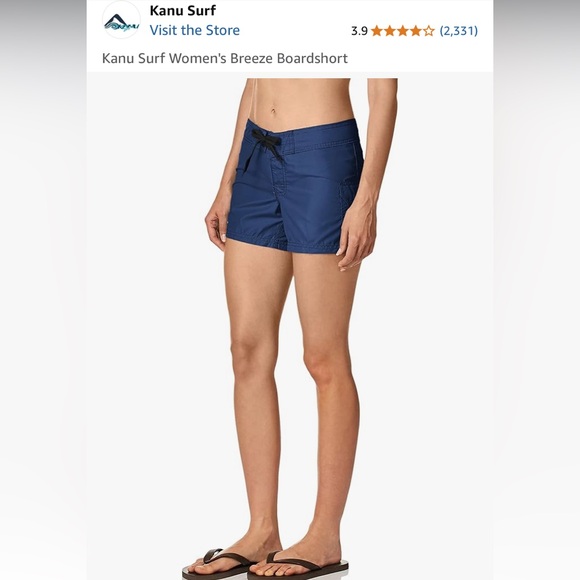 Kanu Women's Blue Board Shorts Size 0 NWT - Picture 1 of 7